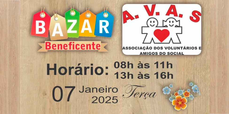 Primeiro Bazar Beneficente de Janeiro de 2025